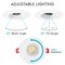 Luxrite 3 Inch Gimbal LED Recessed Downlight 5 CCT Selectable 2700K-5000K 8W 600LM Dimmable LR23268-1PK - alternate 4
